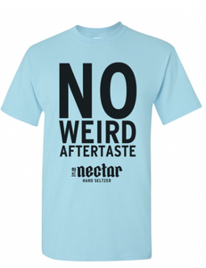 NO WEIRD AFTERTASTE Blue Tee - Ambassador