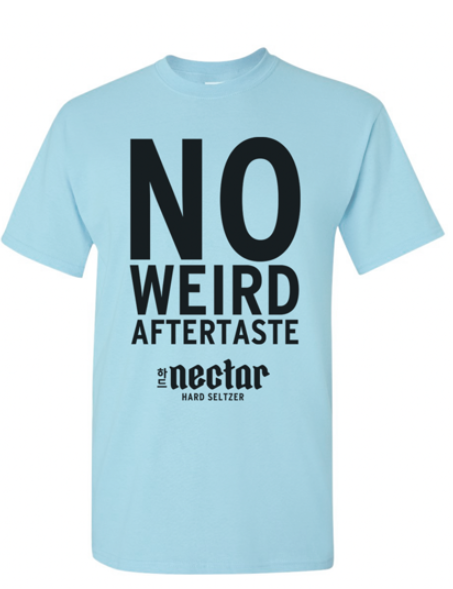 NO WEIRD AFTERTASTE Blue Tee - Ambassador
